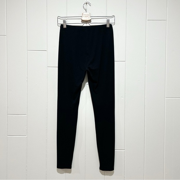 Eileen Fisher Viscose Jersey Ankle Black Leggings - Picture 8 of 8